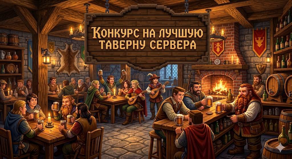 ✨ Грандиозный конкурс строителей: Архитектурный вызов! Построй лучшую таверну сервера!✨